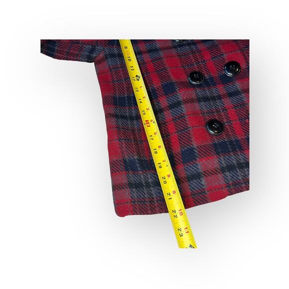 Relativity Retro Y2k Plaid Double Breasted Coat - Picture 4 of 9